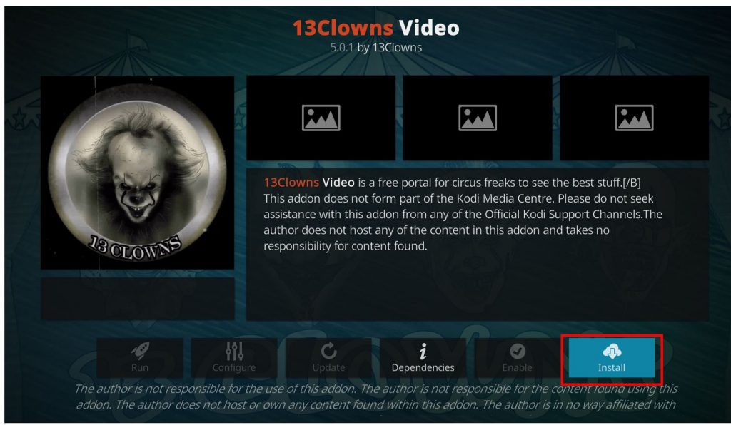 how to install 13 Clowns addon on kodi