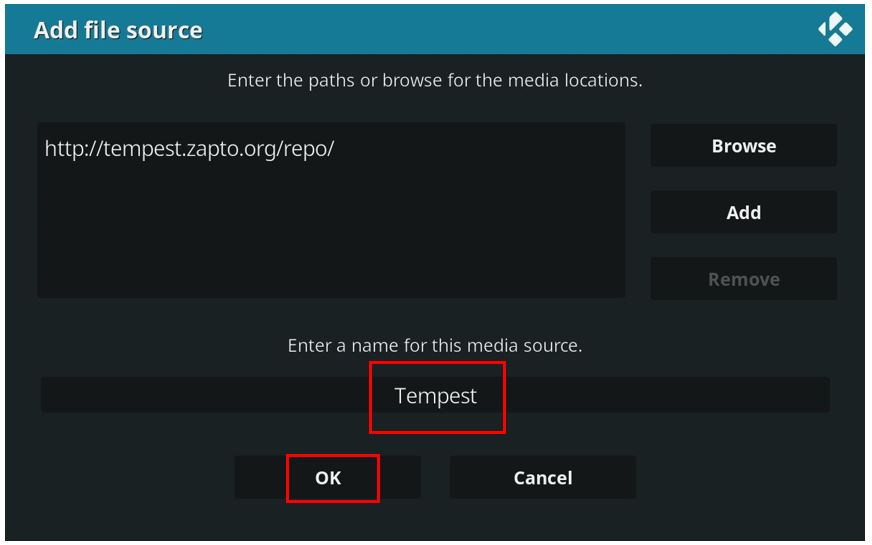 tempest addon on firestick