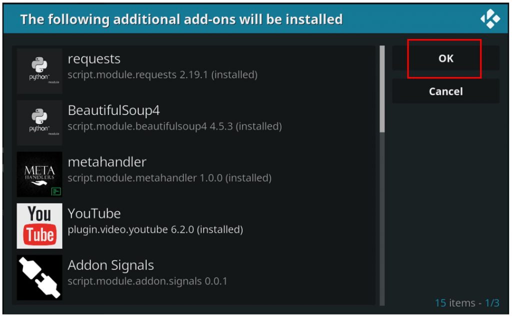 kodi seren addon
