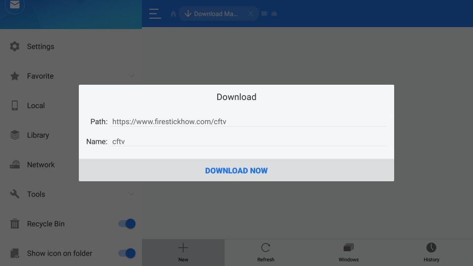 how to install cyberflix tv on firestick