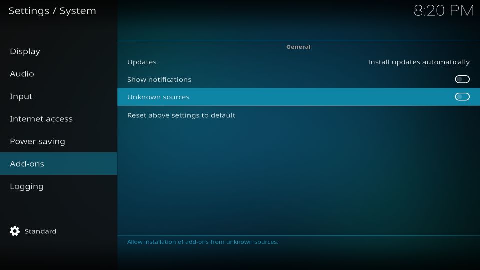 install streamline kodi build