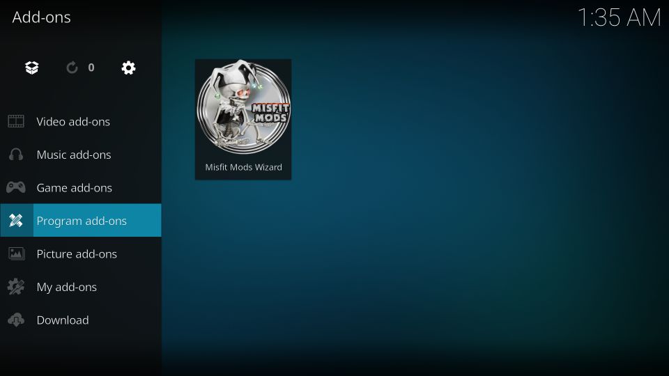 how to install misfit mods lite build on kodi