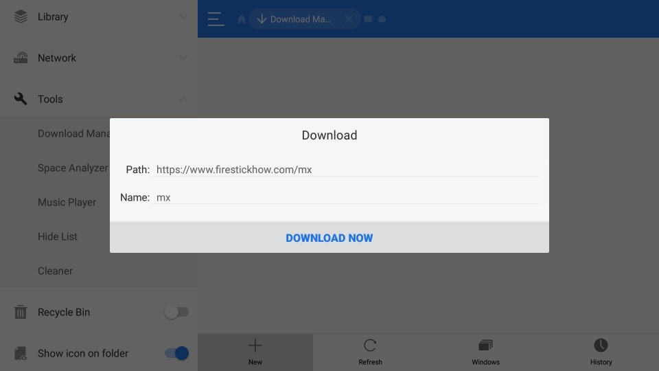 mx player apk firestick