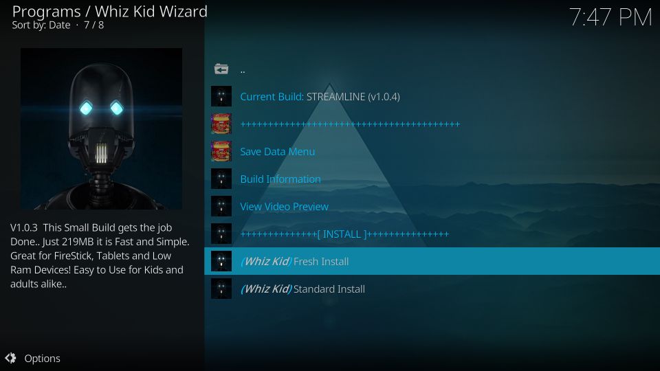 kodi build streamline