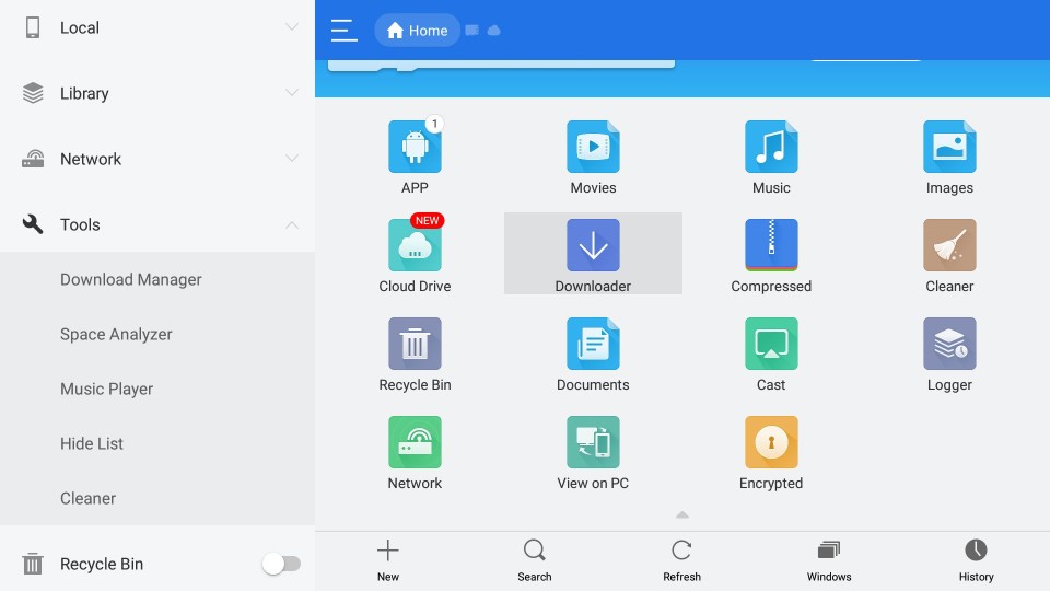 how to install tvzion on firestick using es file explorer