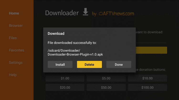 downloader apk on android box