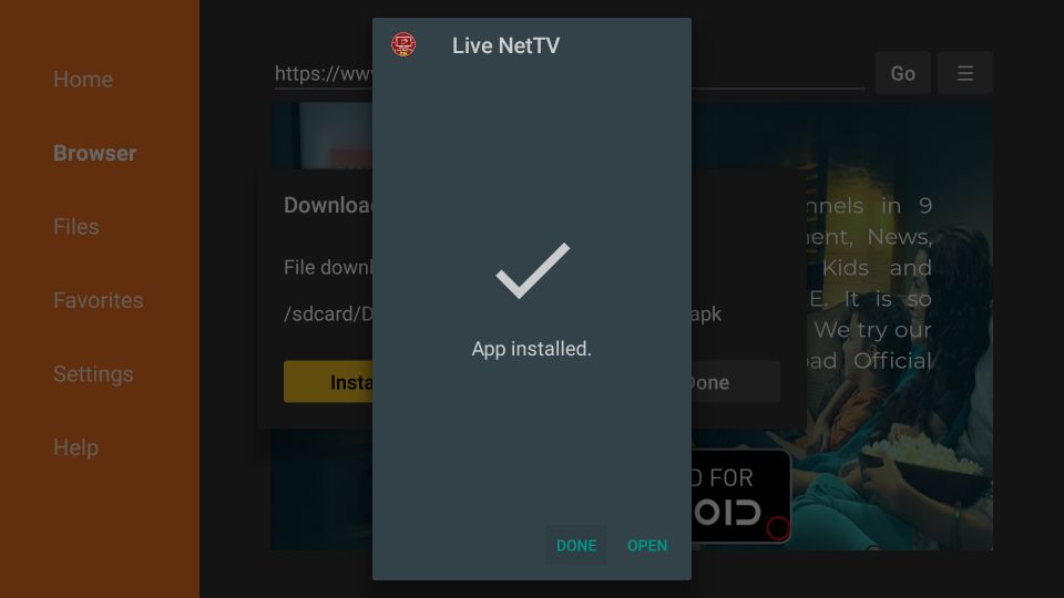 how to install live nettv on firestick