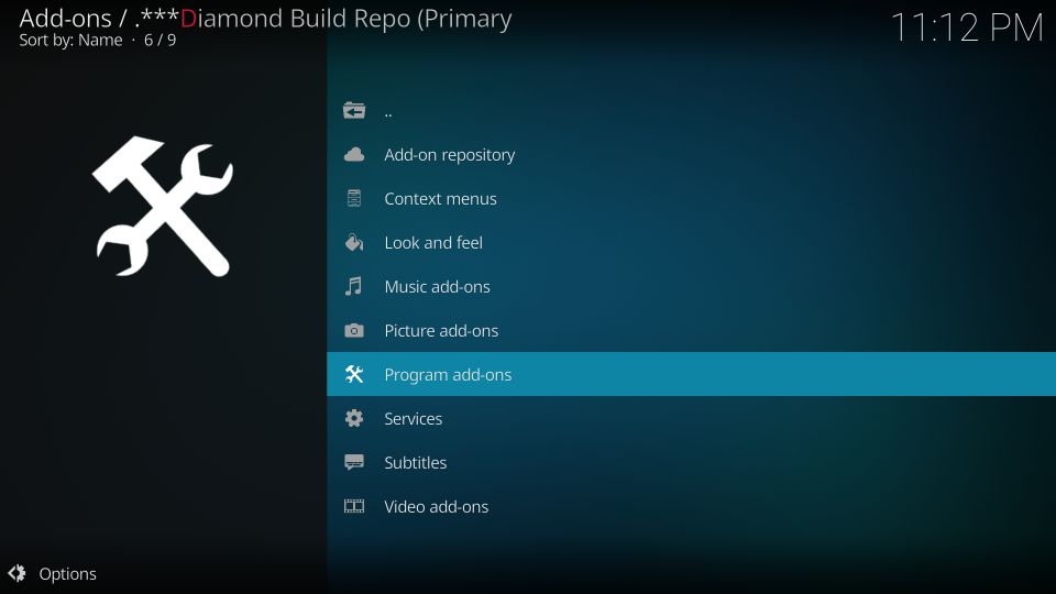 how to install diamond dust build on kodi