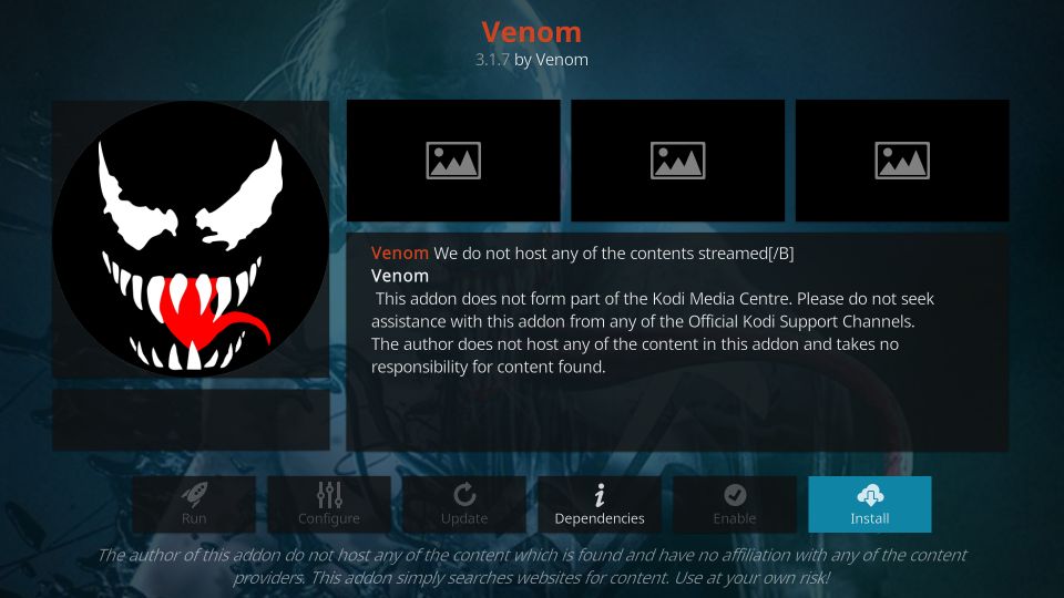 venom kodi addon