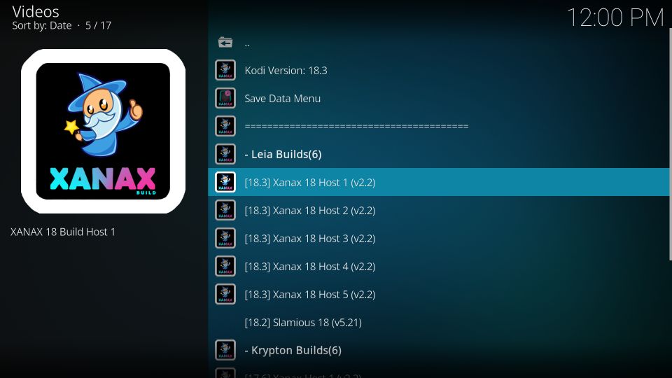 install kodi xanax build