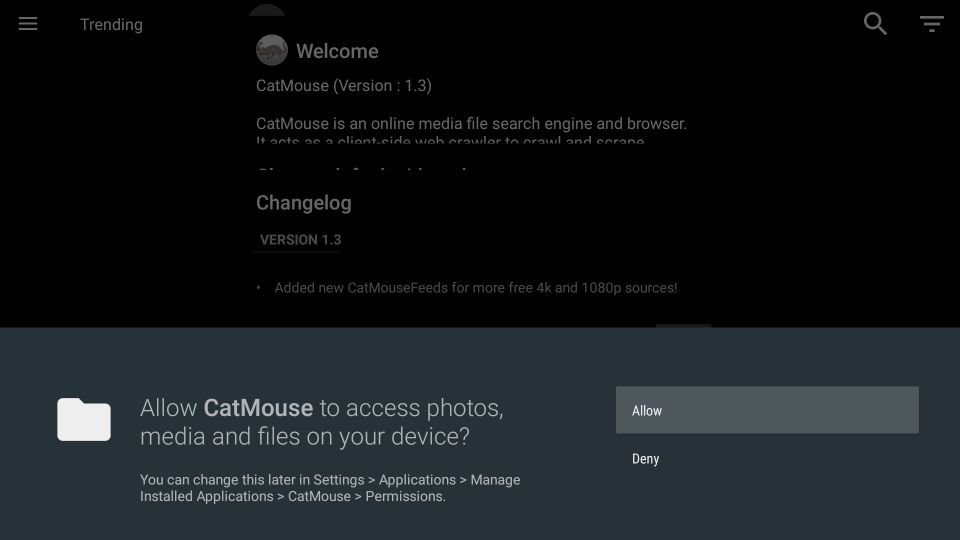 steps to install catmouse apk