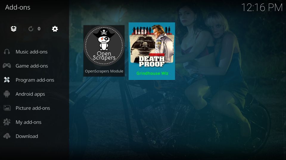 how to install grindhouse builds on kodi