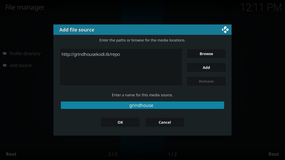 how to install grindhouse builds on kodi
