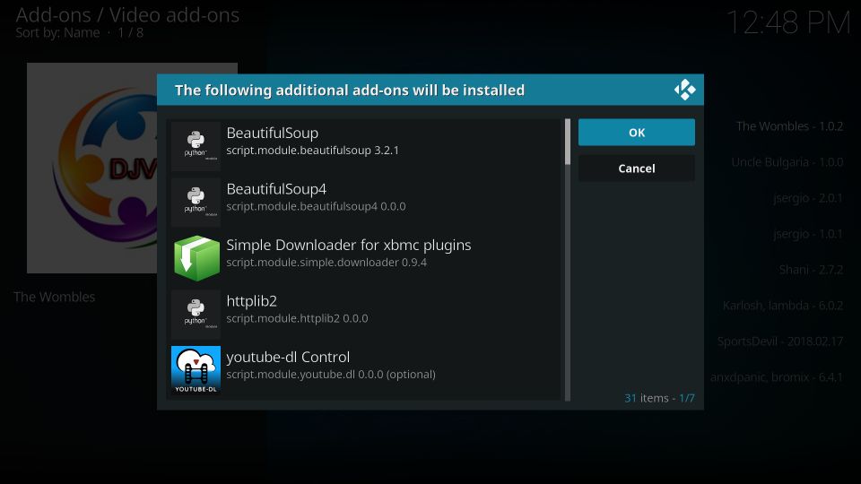 install dejavu kodi addon