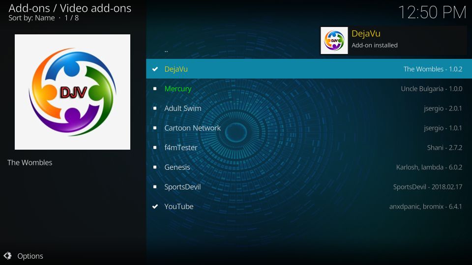 how to install dejavu addon on kodi