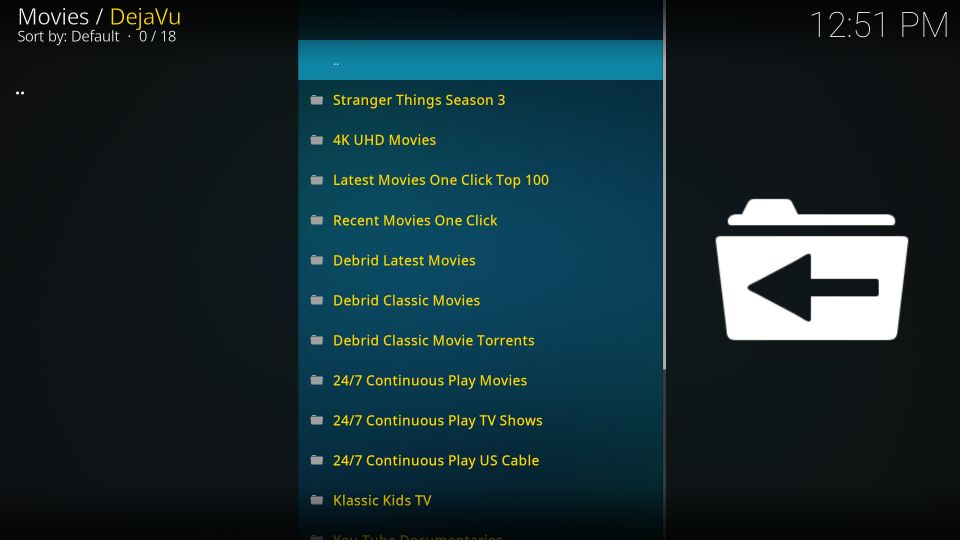 dejavu kodi addon