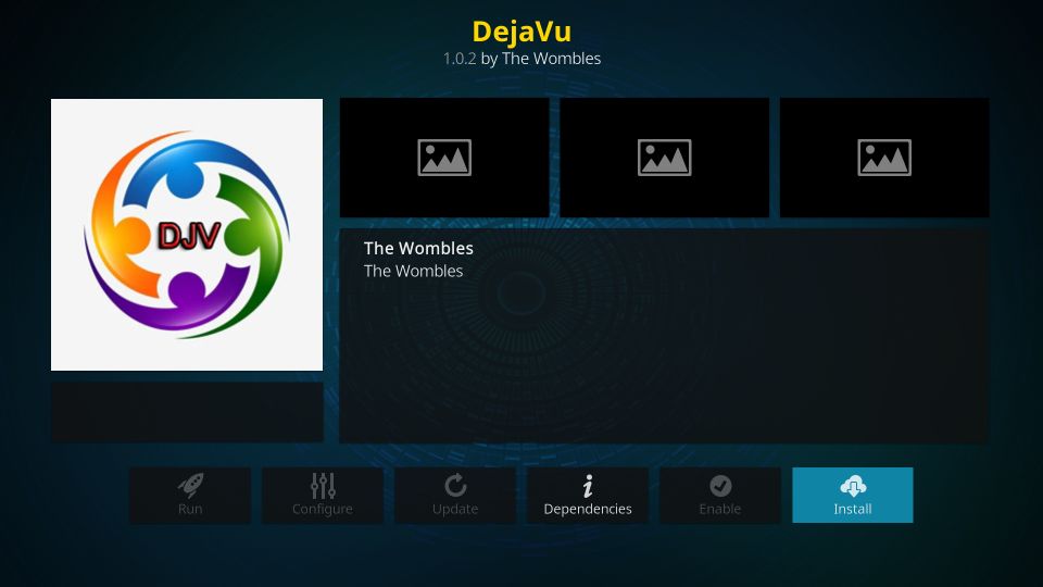 how to install dejavu addon on kodi