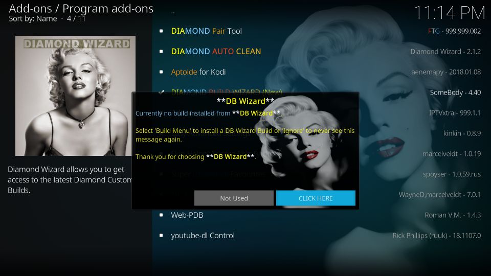 how to install diamond dust build on kodi