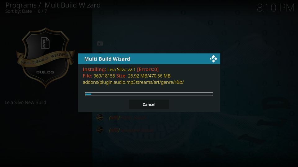 how to install silvo build on kodi