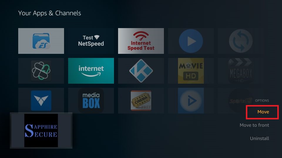 how to get sapphire secure iptv on amazon Firestick