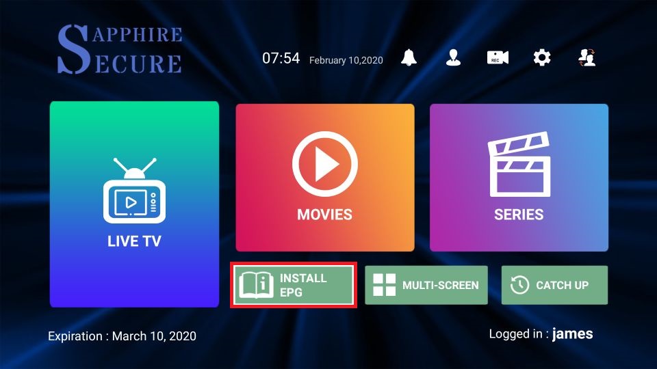 sapphire secure iptv features