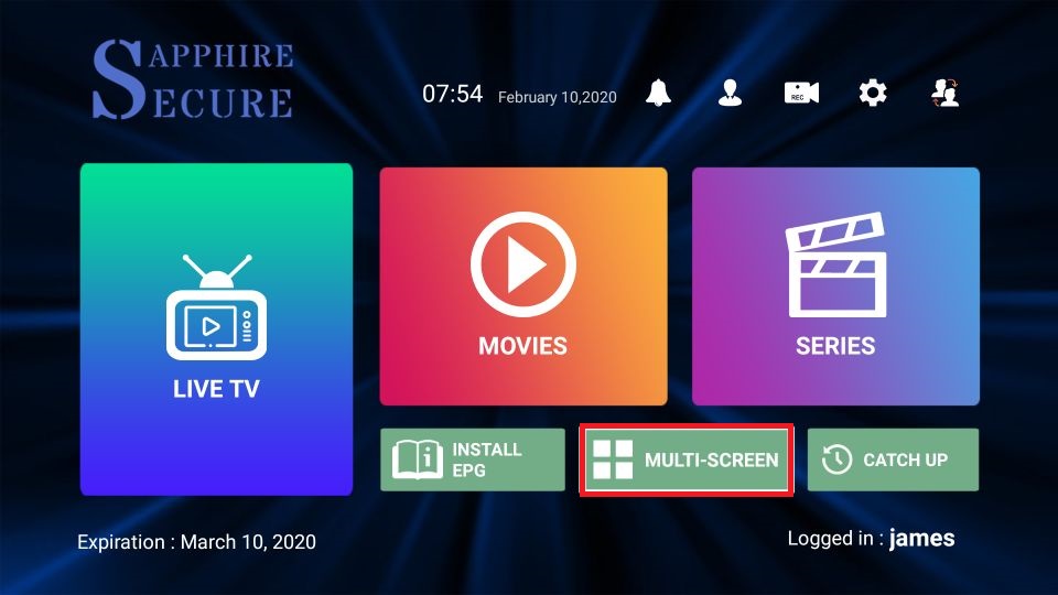 sapphire secure iptv guide