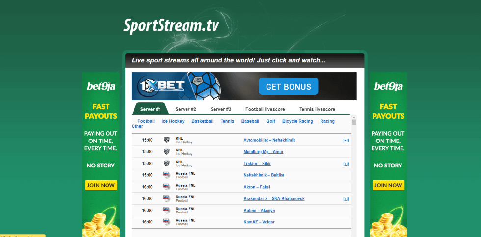 streaming sports sites