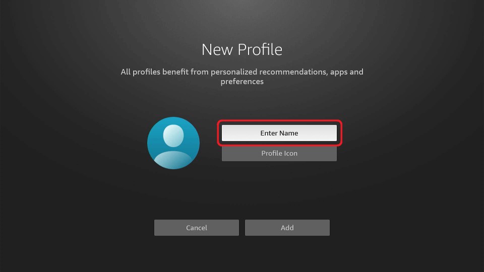 create new profile