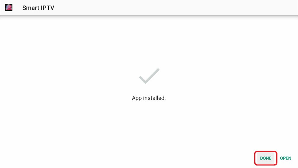smart iptv installed