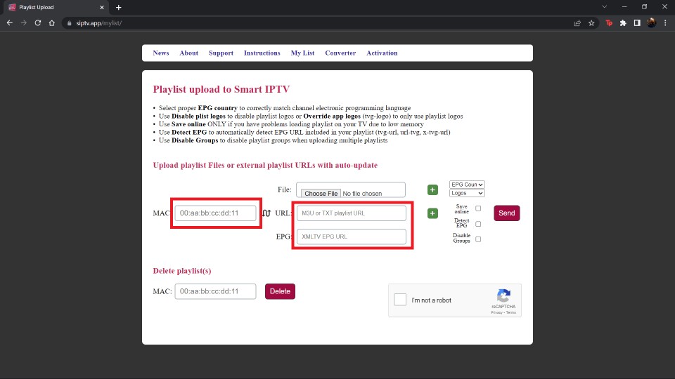 smart iptv setup