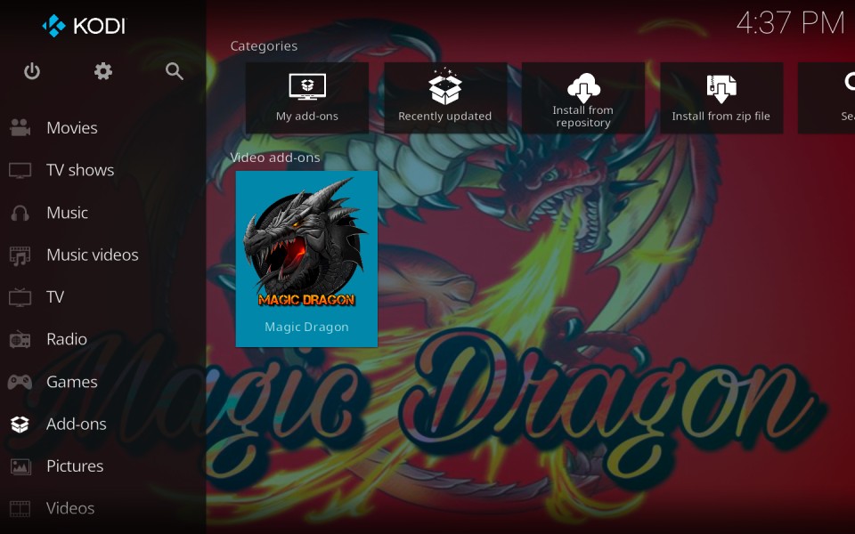 dragon stream for kodi