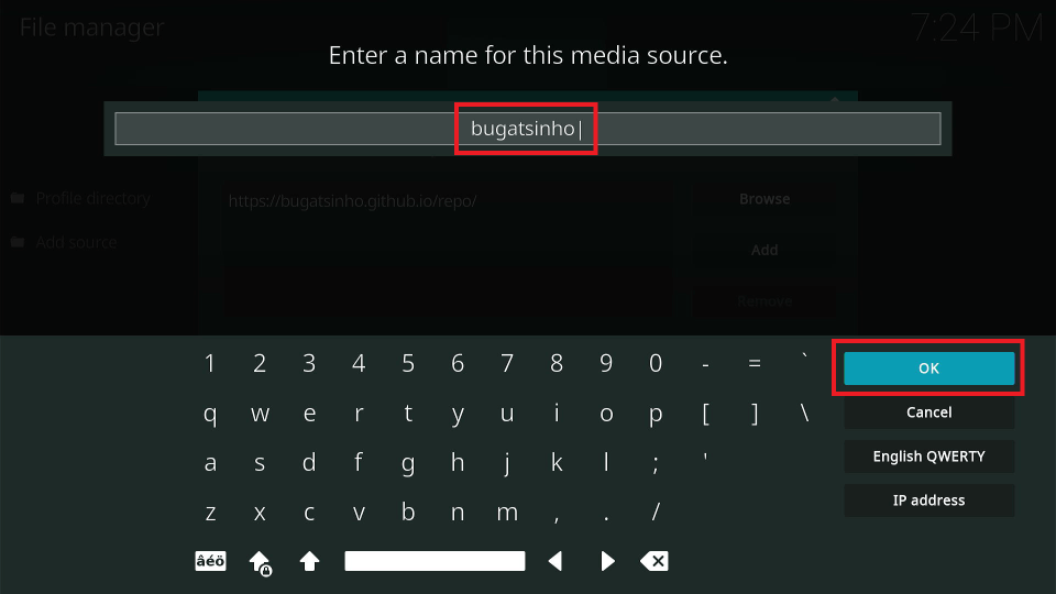 enter source name
