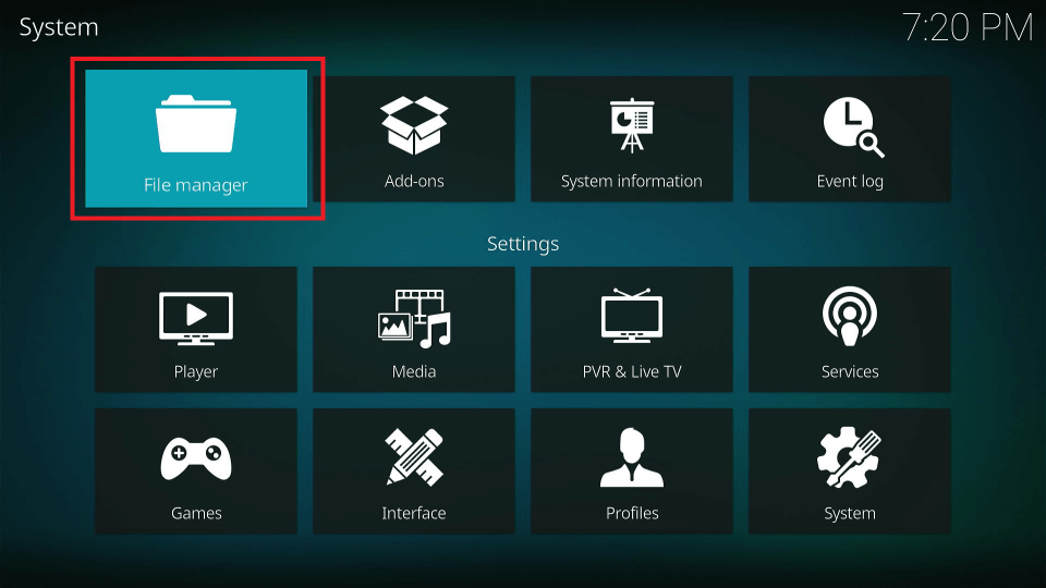 kodi file manager 