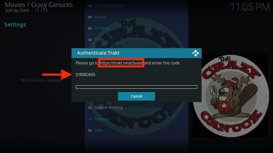 crazy canucks kodi addon guide