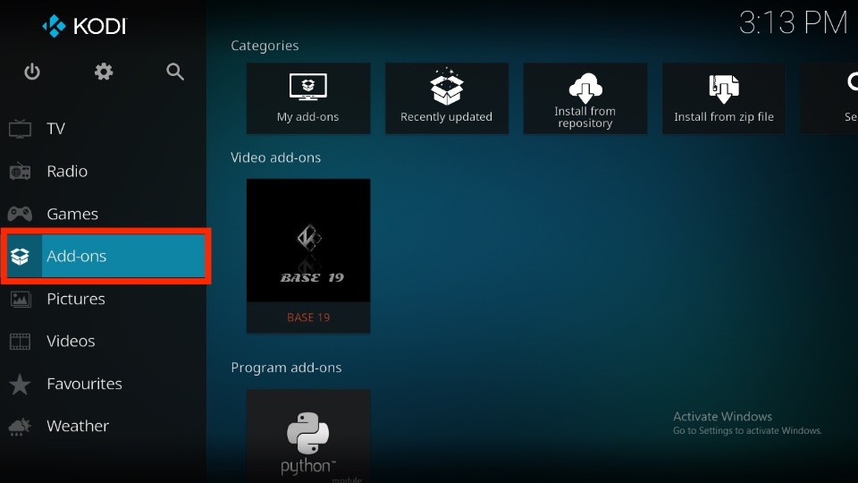 How to Use Base 19 Kodi Addon