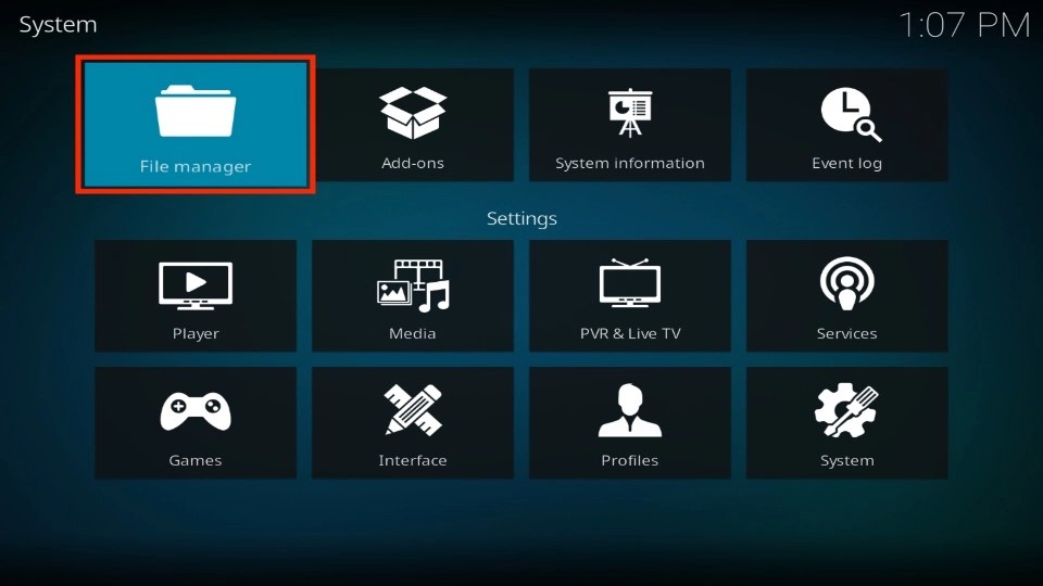 kodi File Manager