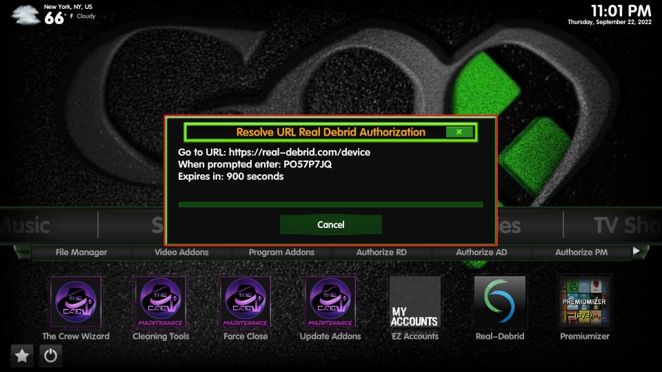 how to install green monster kodi build