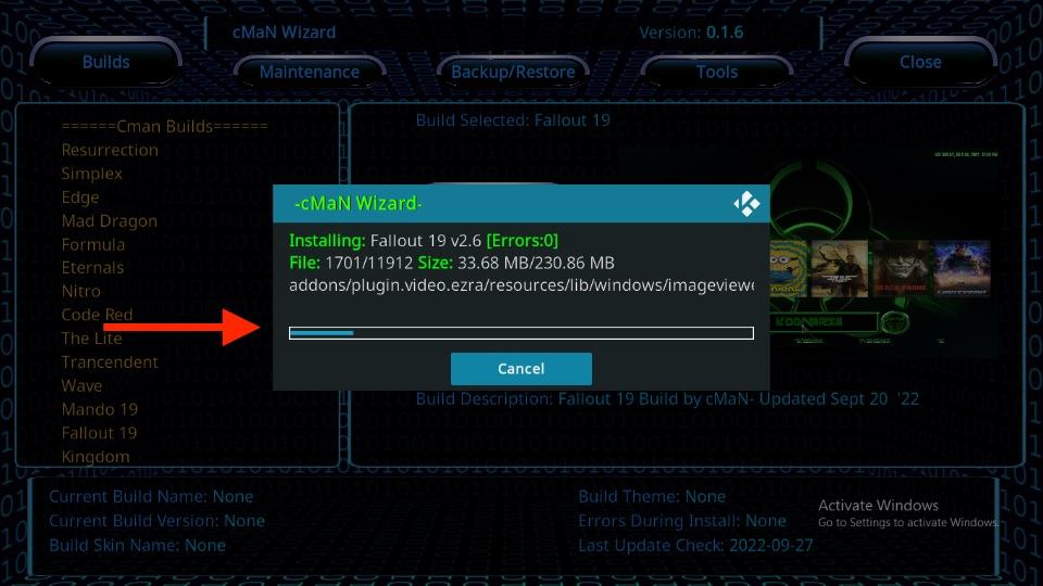 fallout 19 kodi build installing
