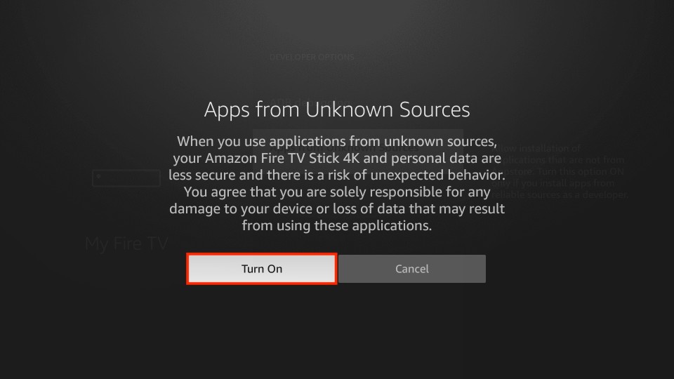 turn on apps from unknown sources