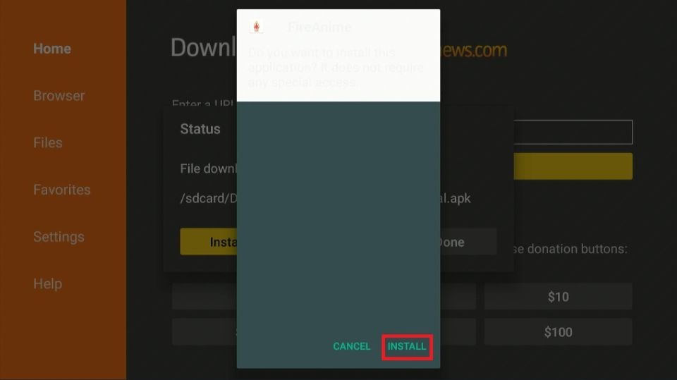 how to install fireanime on firestick