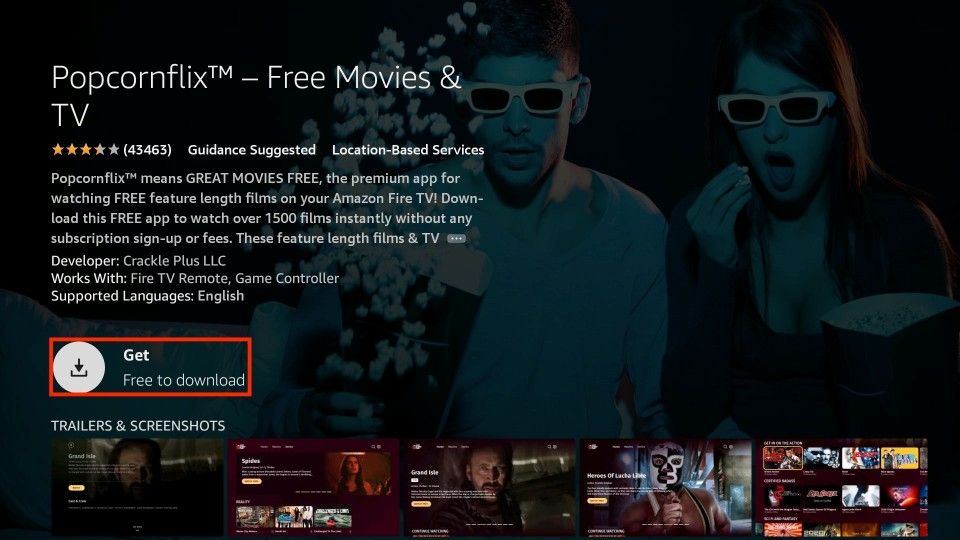 how to download popcornflix on firestick