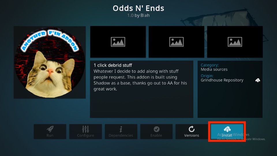 how to install Odds ‘N’ Ends kodi addon