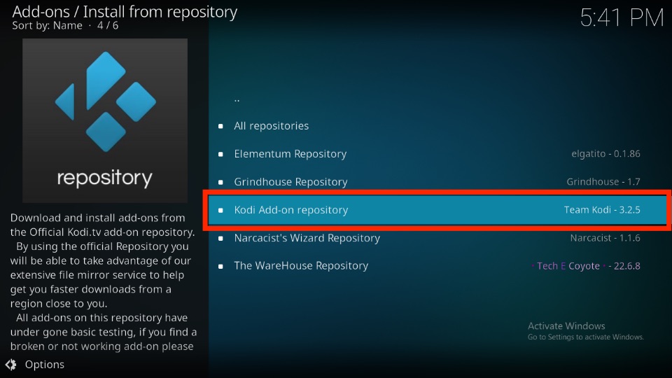 Kodi Add-on repository