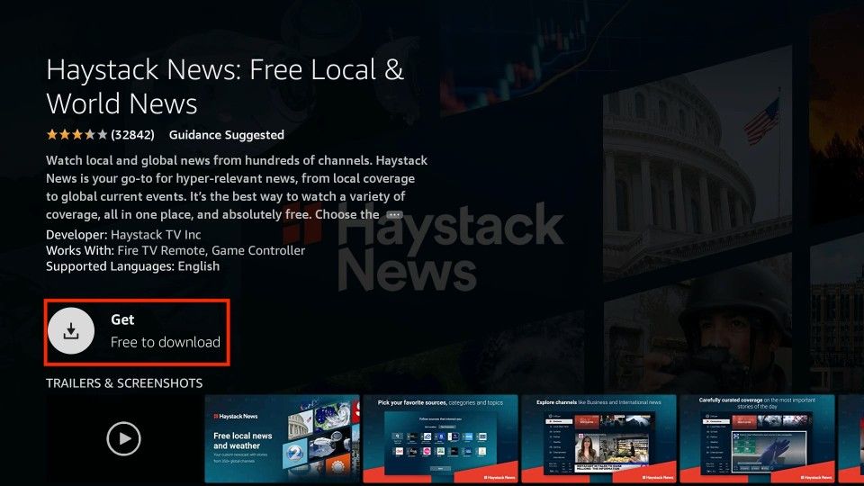 how to download haystack news