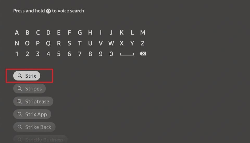 strix app for firestick