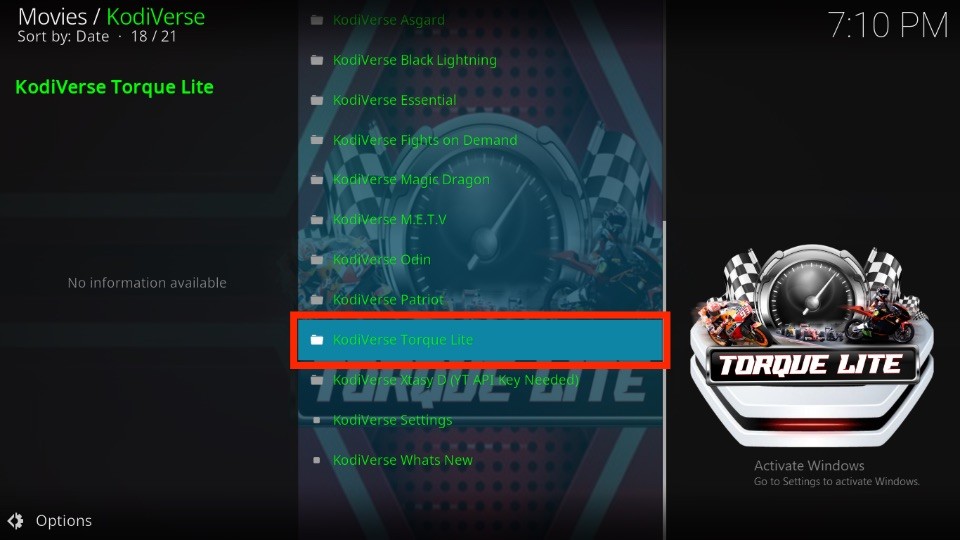 Torque Lite Kodi addon