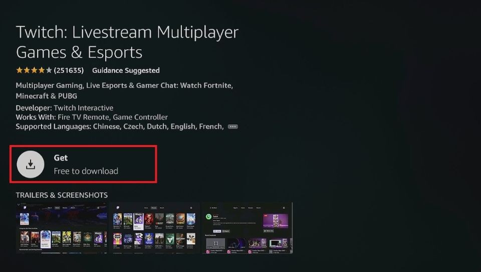 how to download twitch on firestick