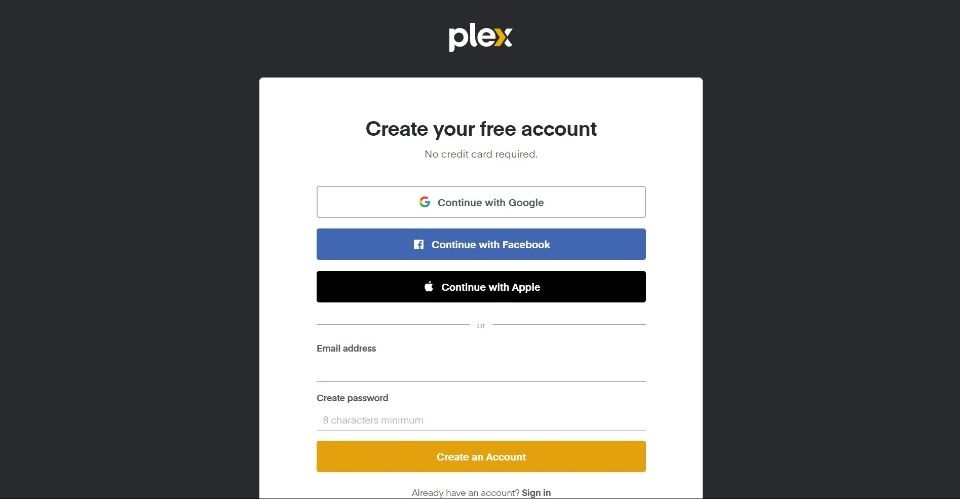 plex account