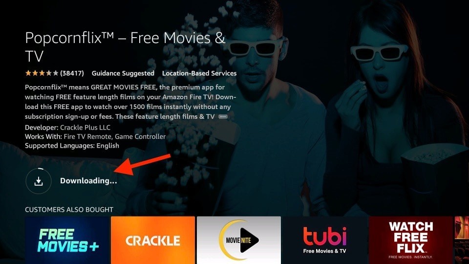 downloading popcornflix