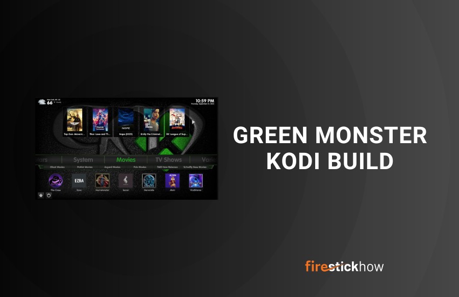install green monster kodi build